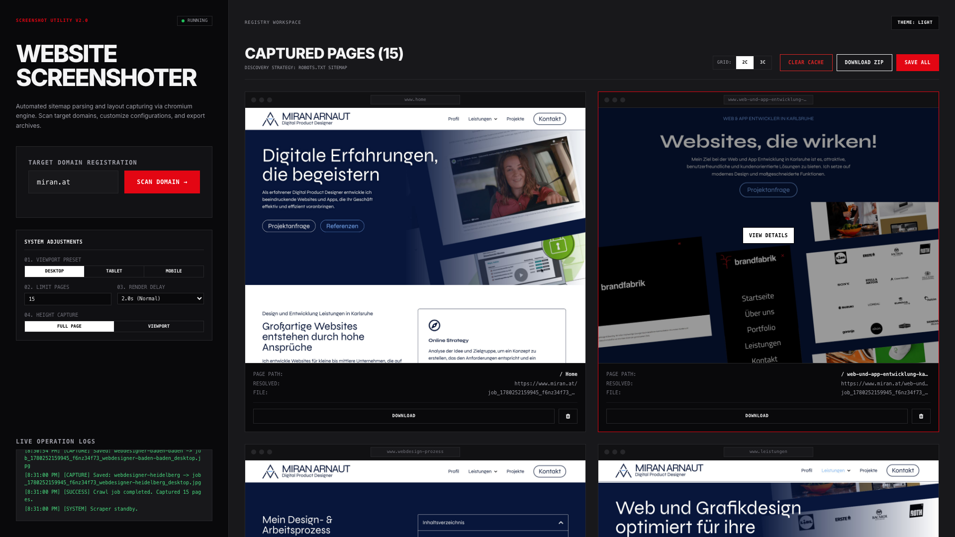 SnapSite - Website-Screenshot Tool